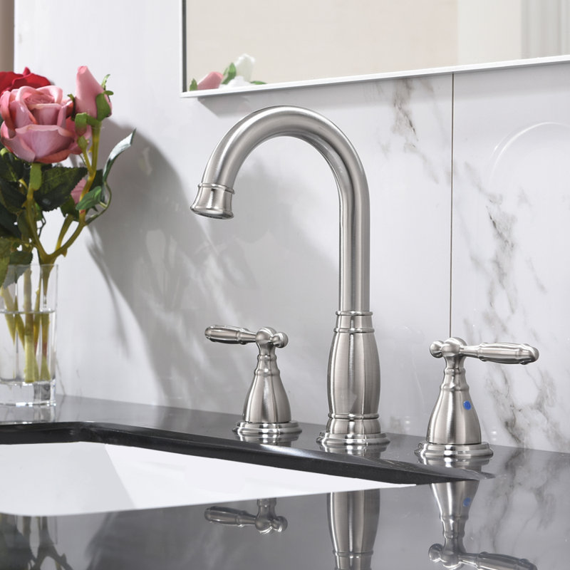 KADILAC Widespread Faucet 2handle Bathroom Faucet with Drain Assembly